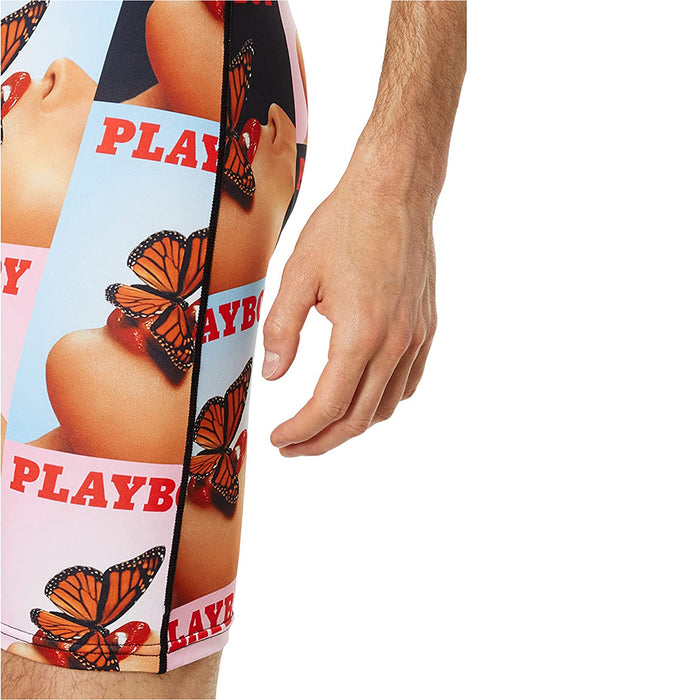 PSD Men's Multicolor Playboy Butterflies Boxer Briefs Underwear - 123180024-MUL