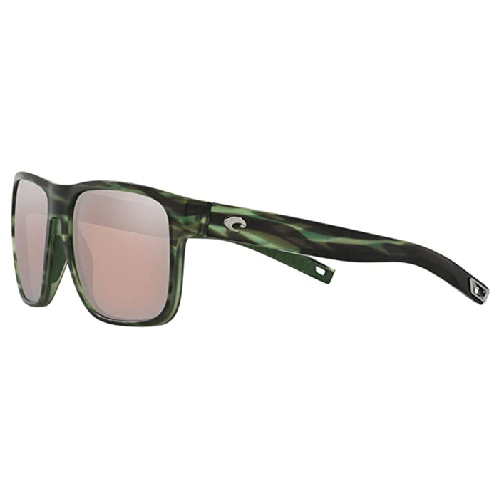 Costa Del Mar Mens 6s9013 Spearo XL Matte Reef Copper Silver Mirrored Square Sunglasses - 6S9013-REEFCOPPSILMIR