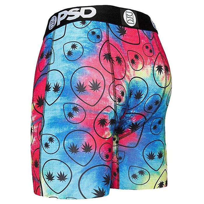 PSD Men's Multicolor Alien Pot Leaf Boxer Briefs Underwear - 22011064-MULTI