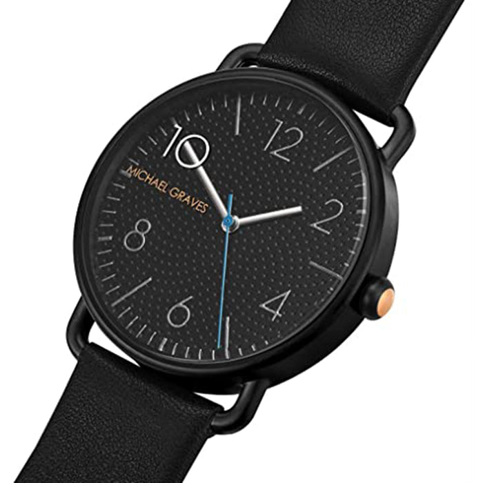 Projects Unisex  Witherspoon Black Dial Band Analog Watch - 7111BL