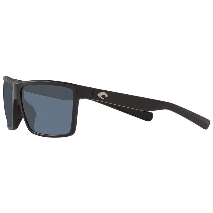 Costa Del Mar Mens Rinconcito Matte Black Frame Grey Polarized-580p Sunglasses - RIC11OGP