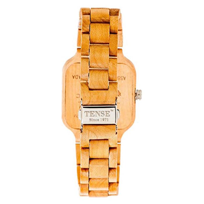 Tense Wood Men's Chronograph Wood Watch - Wood Bracelet - Wood Dial - B7305M