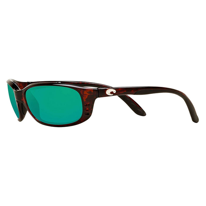 Costa Del Mar Mens Brine Tortoise Frame Copper Green Mirror Polarized 580g Lens Sunglasses - BR10OGMGLP