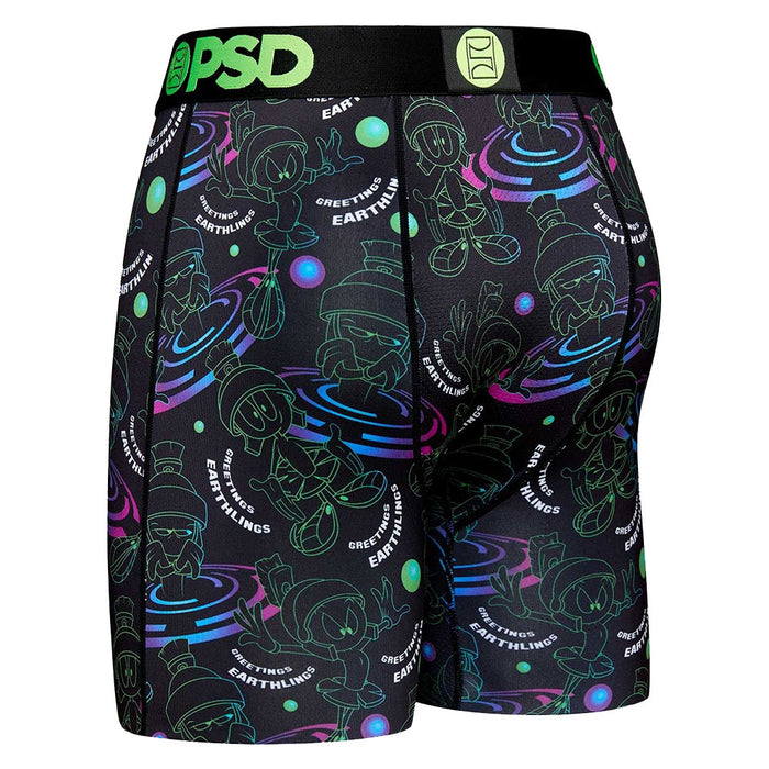 PSD Men's Black Greetings Earthlings Boxer Briefs Underwear - 422180155-BLK