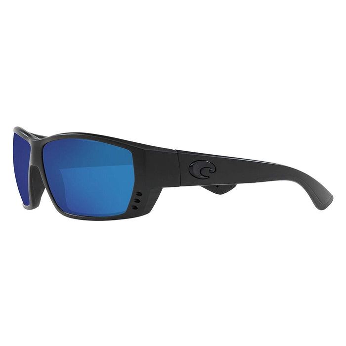 Costa Del Mar Mens Tuna Alley Blackout Frame Grey Blue Mirror Polarized 580g Lens Sunglasses - TA01OBMGLP