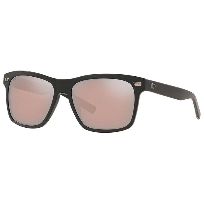 Costa Del Mar Mens Aransas Matte Black Frame Copper Silver Mirror Polarized Lens Sunglasses - ARA11OSCGLP