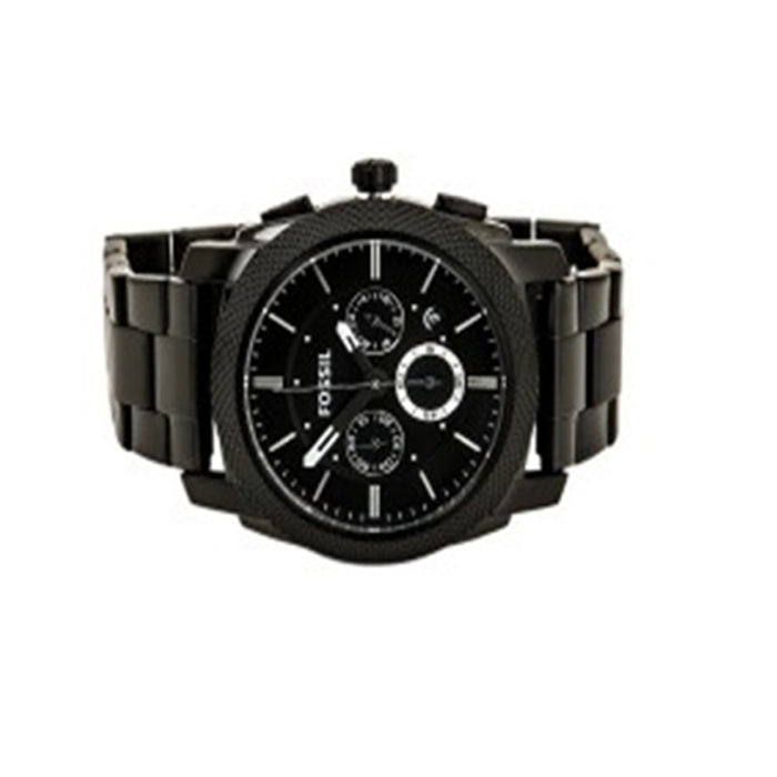 Fossil Men's Machine Chronograph Stainless Black Dial Watch - FS4552