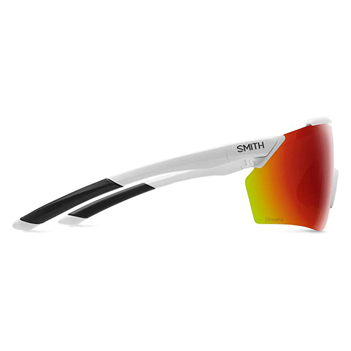 Smith Mens Matte White Frame Chromapop Red Mirror Lens Non-Polarized Ruckus Sunglasses - 2015226HT99X6