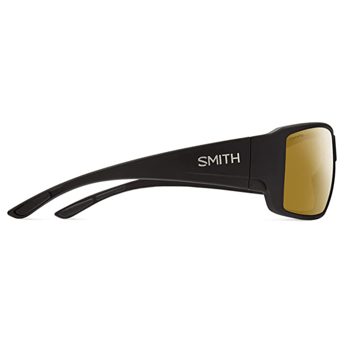 Smith Unisex Matte Black Frame Chromapop Bronze Mirror Lens Polarized Guide's Choice Sunglasses - 20494700362QE
