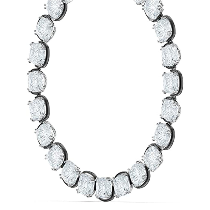 Swarovski Women's White Cushion-Cut Crystals Mixed Metal Finish Chain Harmonia All-Around Choker Necklace - 5600942