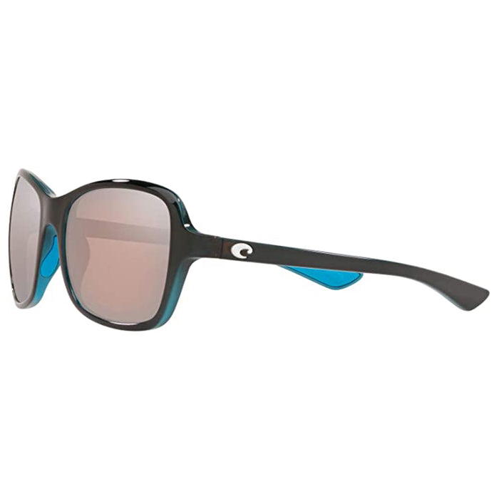 Costa Del Mar Womens Polarized Ocearch Sea Glass Copper Silver Mirrored Polarized Sunglasses - KAR152OCOSCP