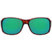 Costa Del Mar Womens Inlet Tortoise Frame Mirror Green Polarized Lens Rectangular Sunglasses - IT10OGMGLP - WatchCo.com