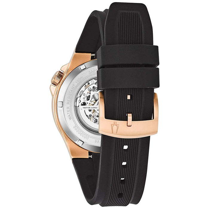 Bulova Men's Classic Maquina Automatic Aperture Gold Tone Watch - 98A177