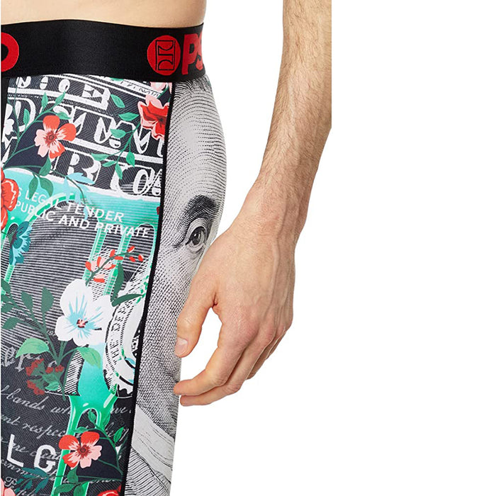 PSD Men's Multi Benji Bloom Moisture-Wicking Fabric Breathable Boxer Briefs Underwear