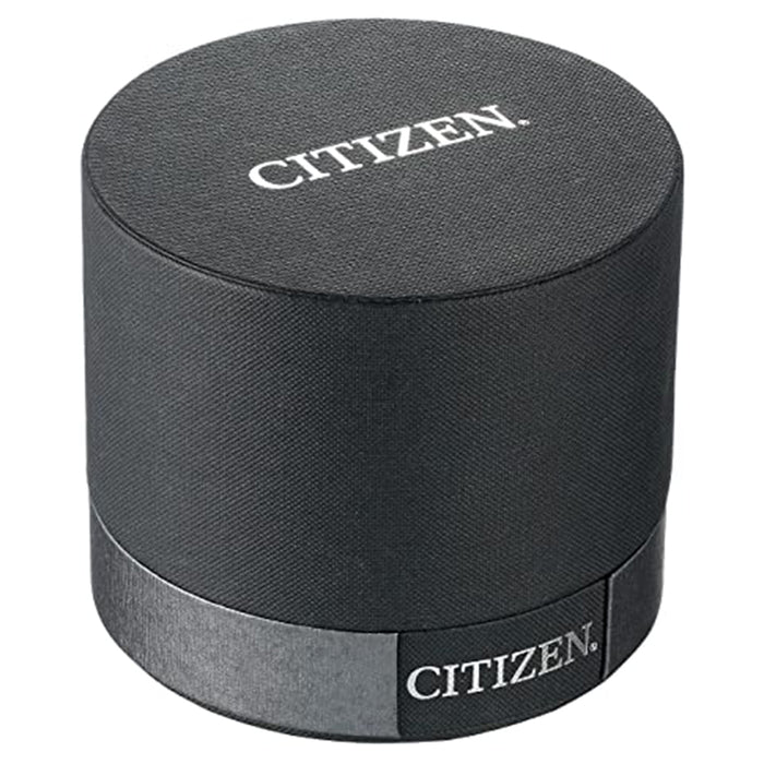Citizen Mens Eco-Drive Black Dial Stainless Steel Band Watch - BM8475-00F