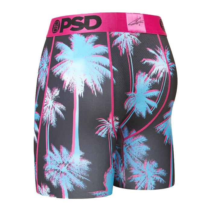 PSD Mens Multi/Tyler Herro Dark Palms Stretch Elastic Wide Band Boxer Brief Underwear - 122180008-MUL