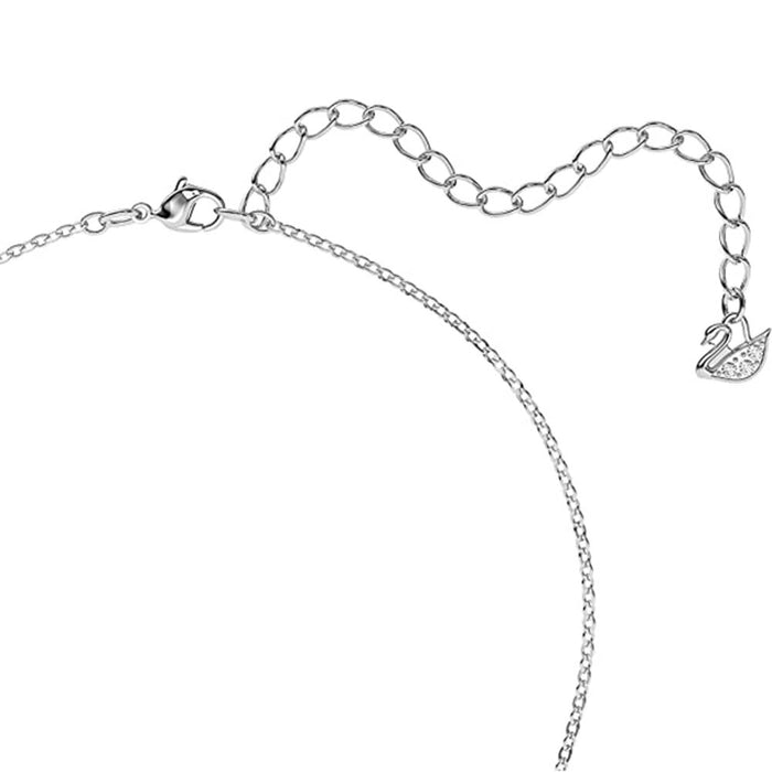 Swarovski Women's Silver Rhodium plated Iconic Swan Crystal Necklace - SV-5215034
