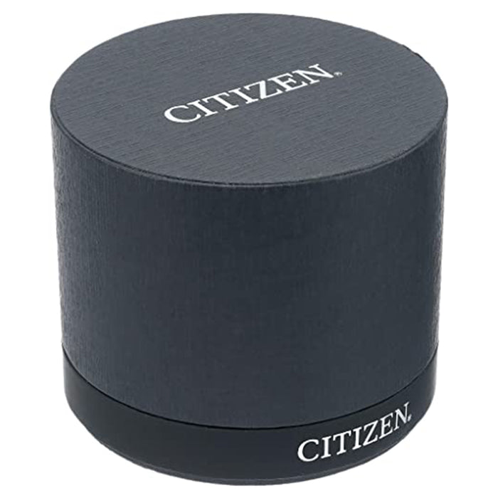 Citizen Mens Eco-drive Brycen Gray Dial Black Band Stainless Steel Leather Strap Watches - AW0078-08L