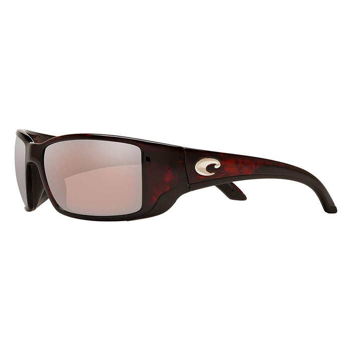 Costa Del Mar Mens Blackfin Tortoise Frame Copper Silver Mirror Polarized 580p Lens Sunglasses - BL10GFOSCP