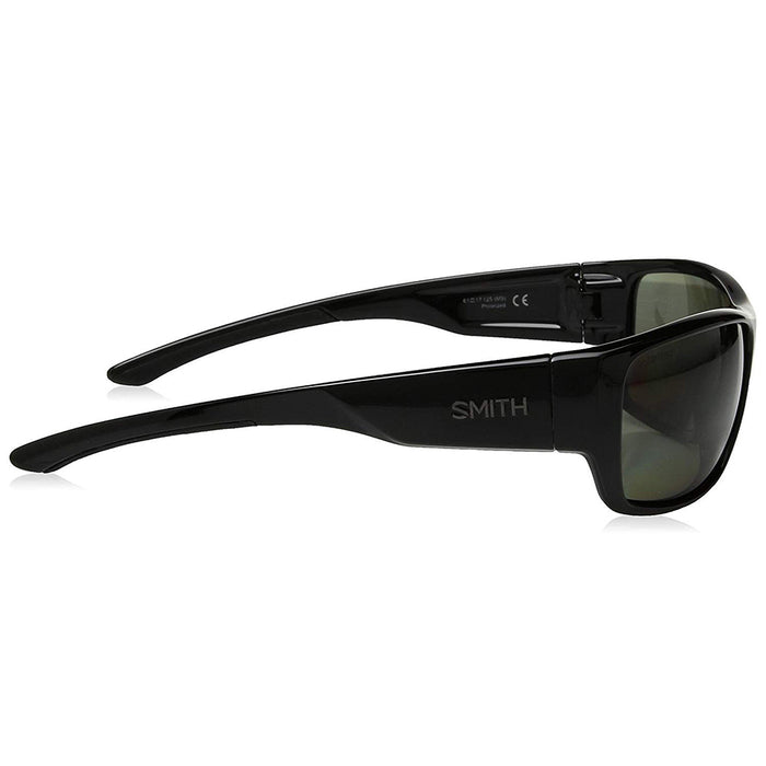 Smith Forge Unisex Black Frame Gray Green Polarized Lens Rectangular Sunglasses - FGPPGNBK