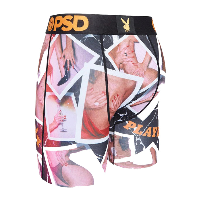 PSD Men's Multicolor Playboy Polaroids Boxer Briefs Underwear - 122180043-MUL