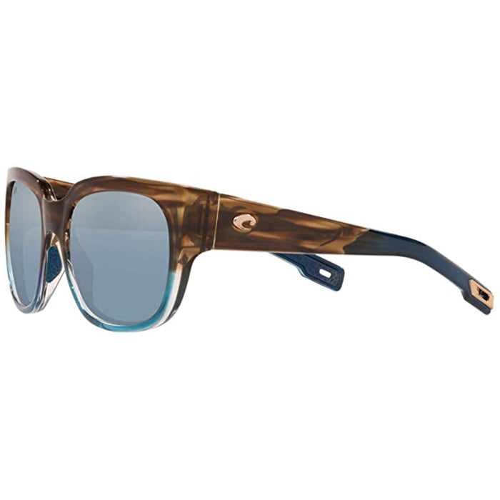 Costa Del Mar Womens Water Rectangular Shiny Wahoo Polarized Sunglasses - WTW251OSGP