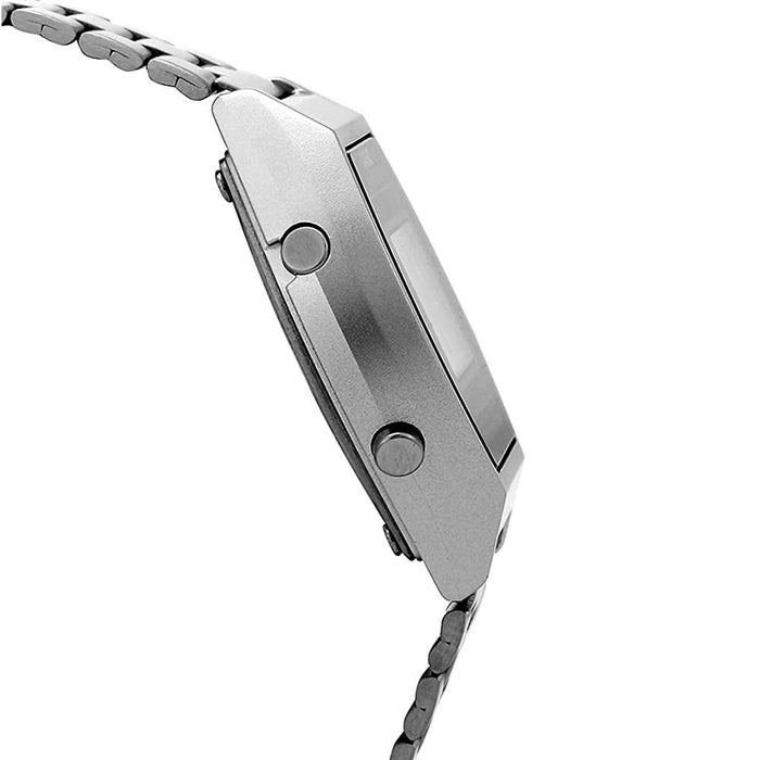 Casio Men's Gray Dial Silver Stainless Steel Band Quartz Watch - B640WD-1AVDF