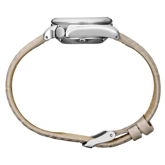 Seiko Men's Sand Beige Dial Beige Leather Band Automatic Watch - SRE005