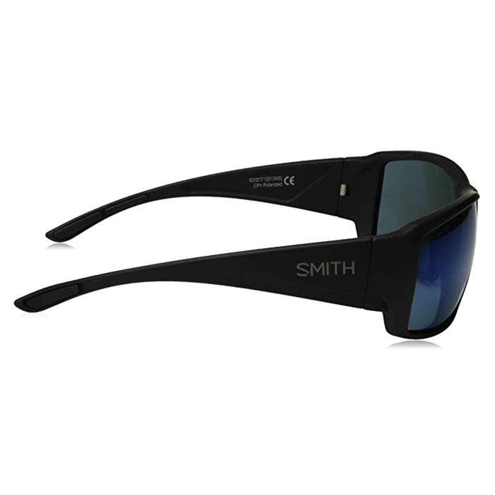 Smith Guide's Choice Matte Black Frame Polarized Blue Mirror Lens Sunglass - GCRPUGMMB