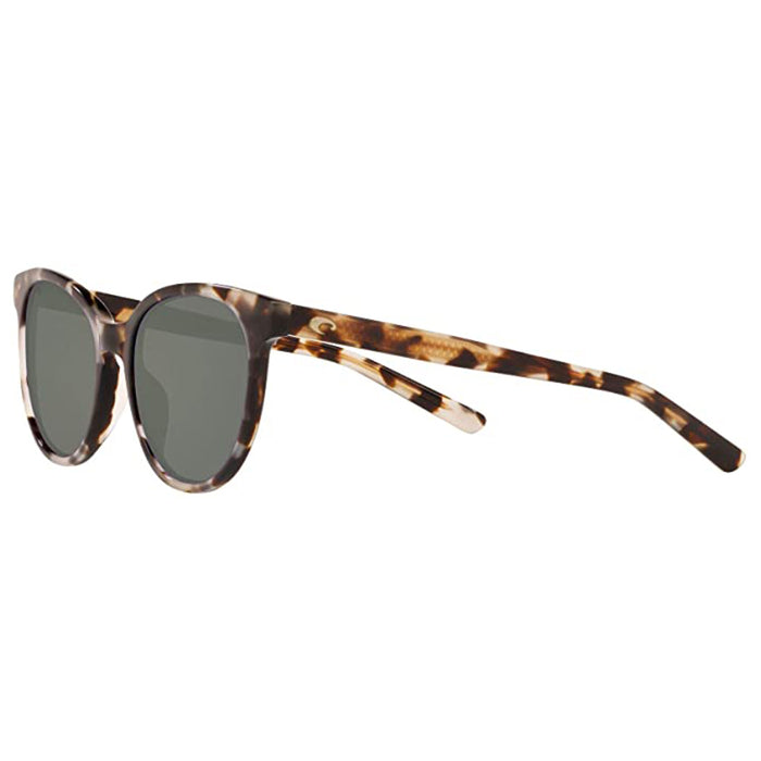 Costa Del Mar Womens Isla Round Brown Grey Polarized Sunglasses - ISA210OGGLP