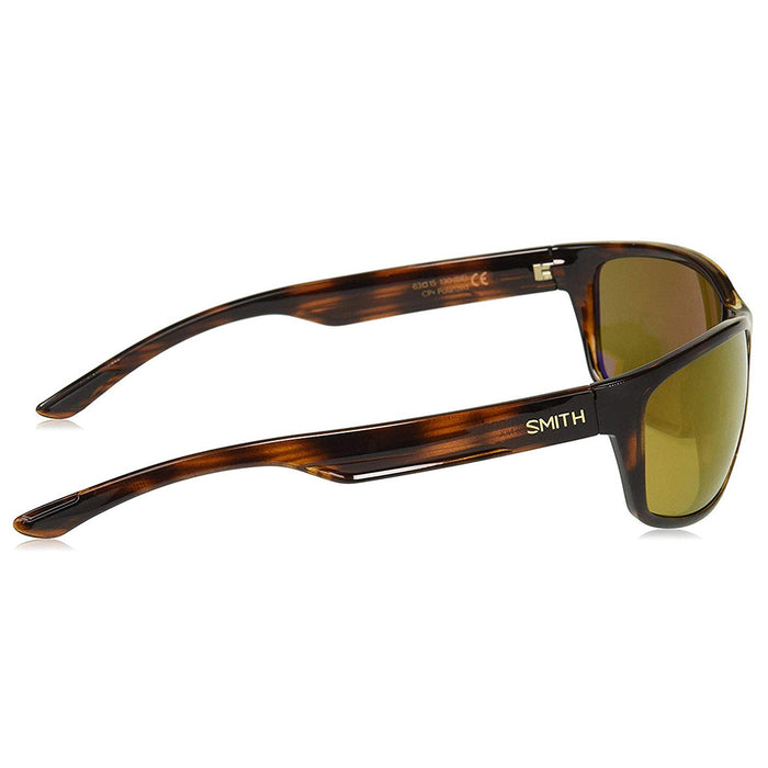 Smith Redmond Men's Tortoise Frame Bronze Mirror Polarized Lens Wrap Sunglasses - RDRPBZMTT