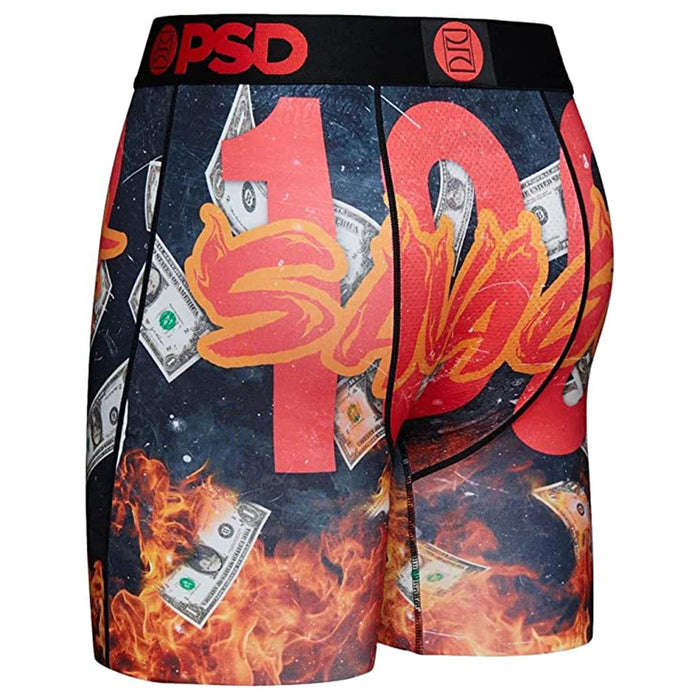 PSD Men's Black 100 Savage Boxer Briefs Underwear - 422180047-BLK