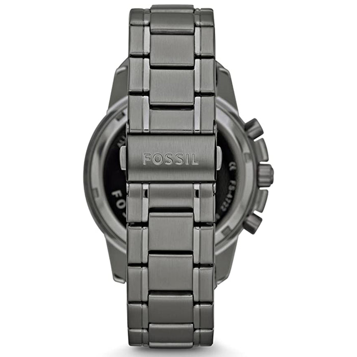Fossil Men's Black Dial Band Stainless Steel Quartz Watch - FS4721IE