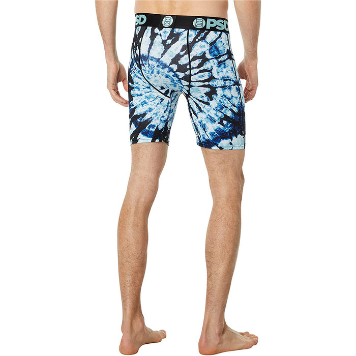 PSD Men's Blue Warface Ocean Sprial Micro Mesh Boxer Briefs Underwear - 422180094-BLU