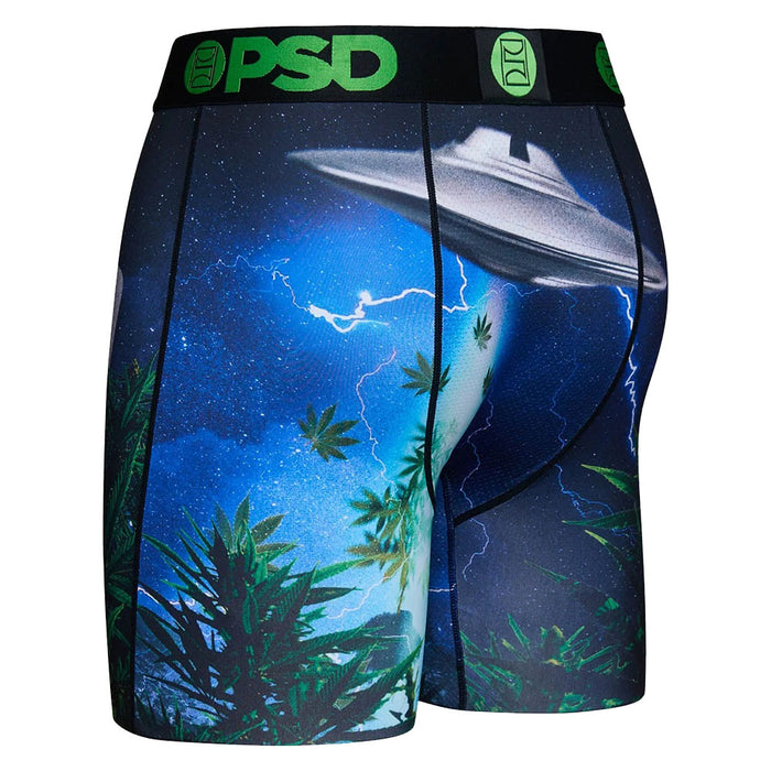 PSD Men's Black Send Weed Boxer Briefs Underwear - 422180046-BLK