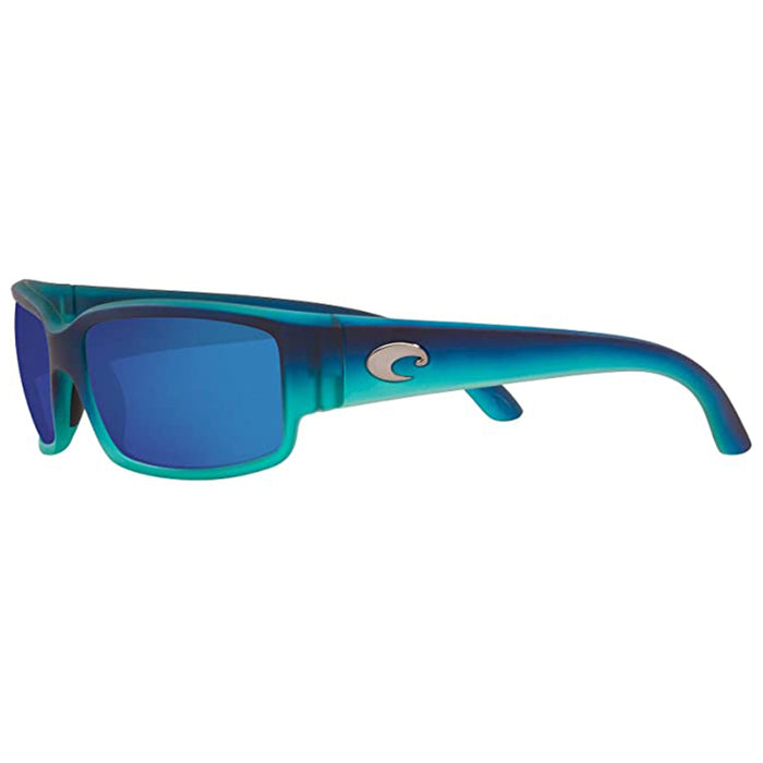 Costa Del Mar Unisex Caballito Plastic Frame Blue Mirrored Rectangular Sunglasses - CL73OBMP