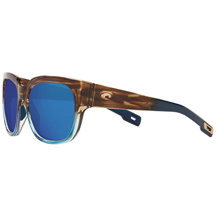 Costa Del Mar Womens Waterwoman 2 Shiny Wahoo Blue Mirrored Polarized Sunglasses - WTR251OBMGLP