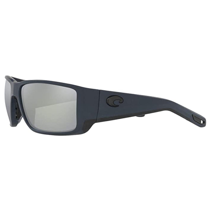 Costa Del Mar Mens 6s9078 Blackfin Pro Matte Midnight Blue Grey Silver Mirrored Rectangular Sunglasses - 6S9078-MIDBLUEGRYSILMIR