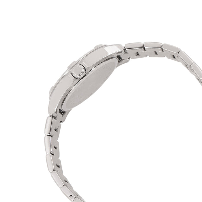 Citizen Quartz Womens Silver Stainless Steel Band Pearl Watch - EU6080-58D