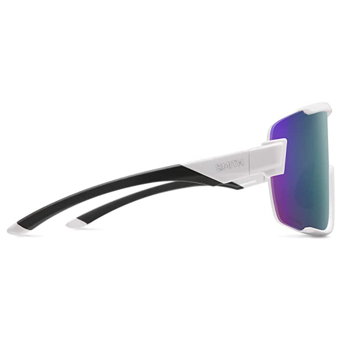 Smith Unisex White Frame Chromapop Violet Mirror Lens Non-Polarized Wildcat Sport & Performance Sunglasses - 2015160BK99DI