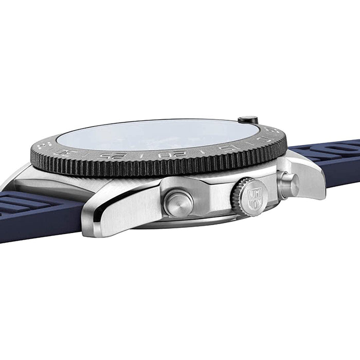 Luminox Men's Black Dial Blue Rubber Band Pacific Diver Chronograph Japanese Quartz Watch - XS.3143(2)