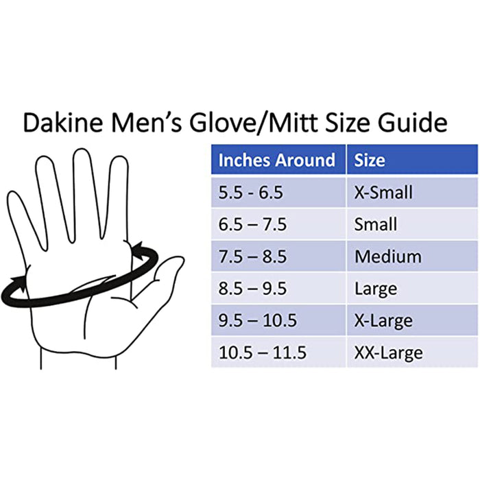 Dakine Men's Red Earth Voyager Goat Leather Mitt Gloves - 10003549-REDEARTH