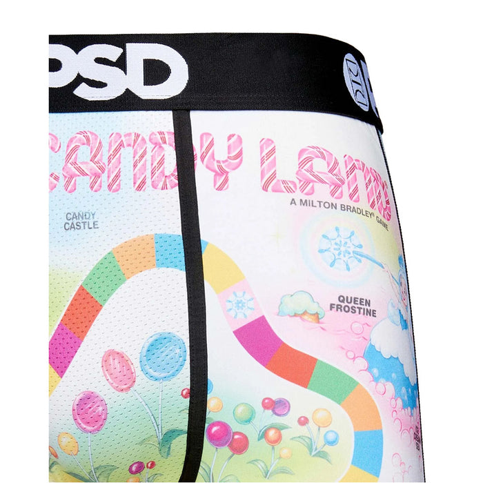 PSD Men's Multicolor Candy Land Wide Elastic Waistband Boxer Brief Underwear