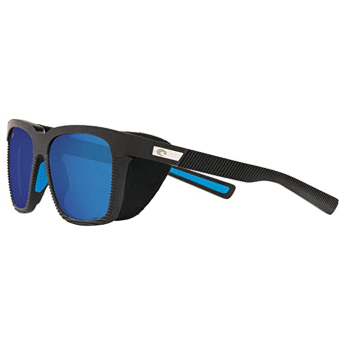 Costa Del Mar Mens Pescador Rectangular Gray Net Blue Rubber Sunglasses - UC1S00BOBMGLP