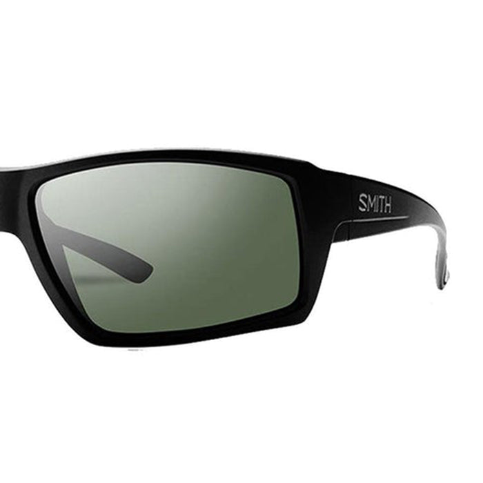Smith Challis Mens Matte Black Frame Gray Green Lens Wrap Sunglasses - CHCPGNMB
