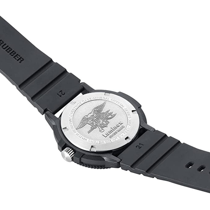 Luminox Men's Blue Dial Black Rubber Band Swiss Quartz Watch - XS.3003.EVO