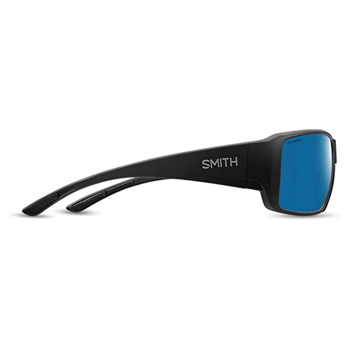 Smith Unisex Matte Black Frame Chromapop Blue Mirror Lens Polarized Guide's Choice XL Sport & Performance Sunglasses - 20444800363QG