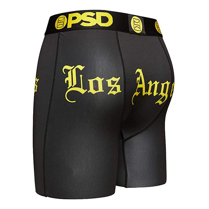 PSD Men's Black La Old English Boxer Briefs Underwear - 121180007S-BLK