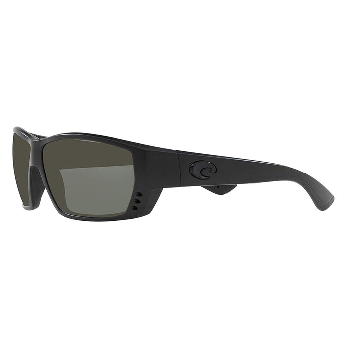 Costa Del Mar Mens Tuna Alley Blackout Frame Grey Polarized 580g Lens Sunglasses - TA01OGGLP