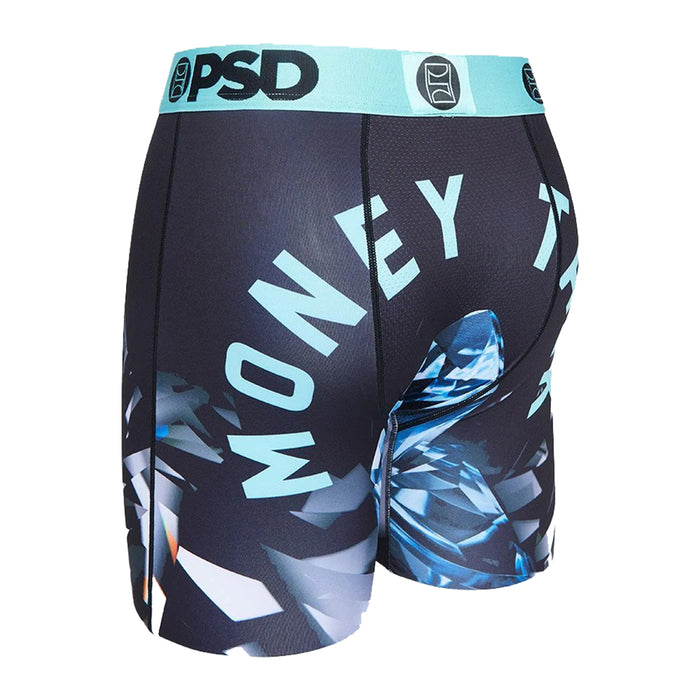PSD Men's Black Money Talk Boxer Briefs Underwear - 122180025-BLK